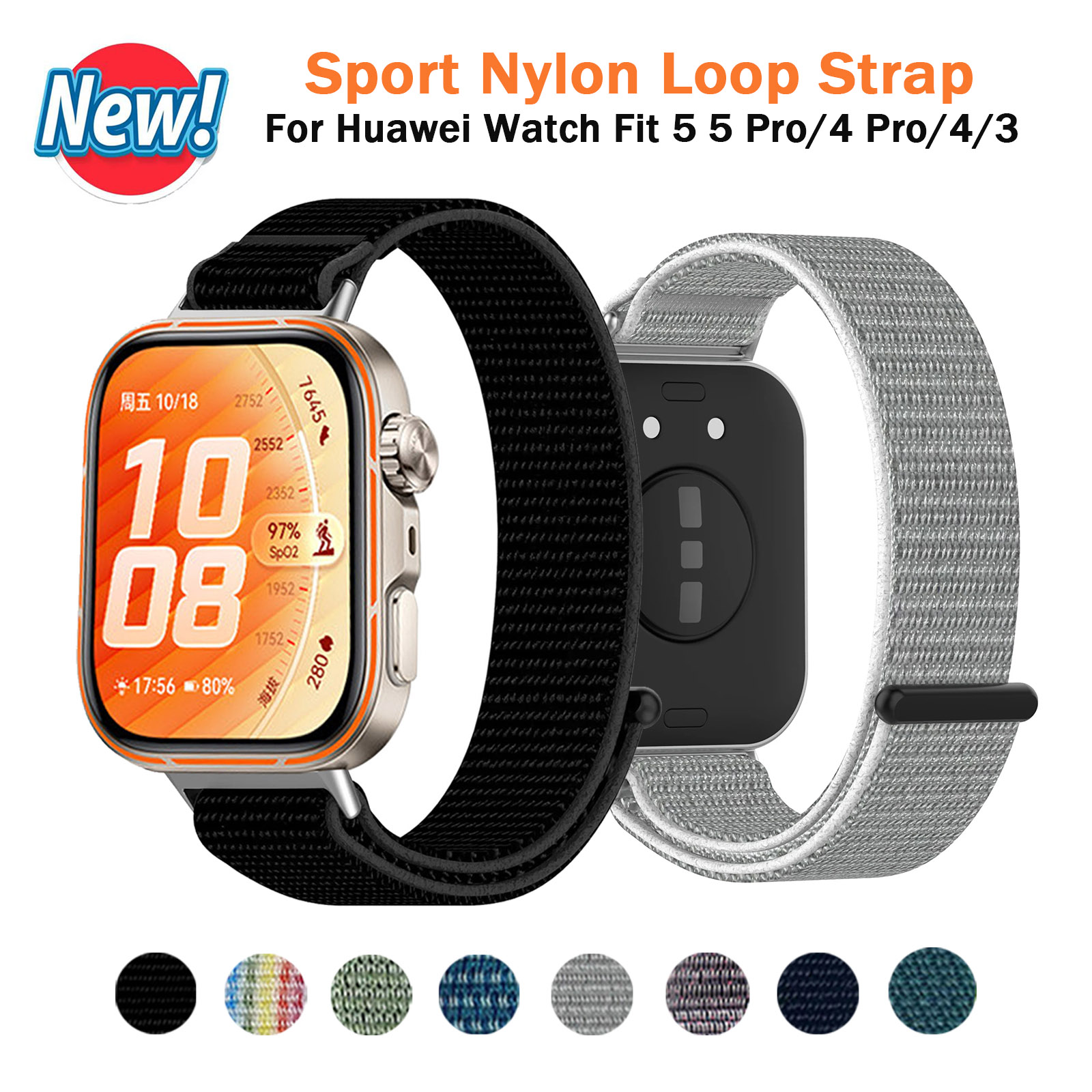 Sport Loop Strap - Bracelet en nylon pour montre connectée