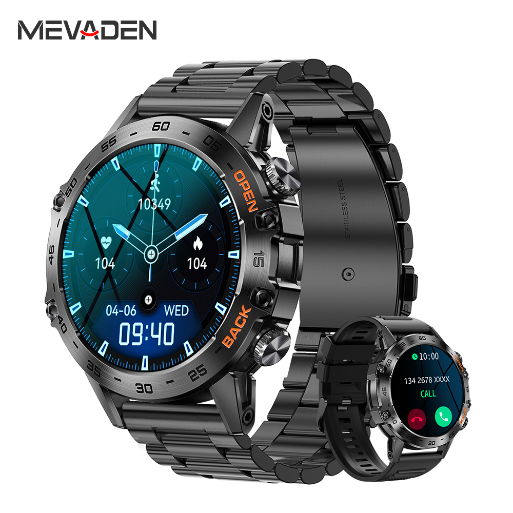 Smartwatch Face - Montre connectée homme MEVADEN Steel 1,39