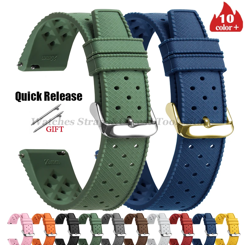 Fossil Smartwatch Accessories - Bracelet de montre en Silicone Tropic