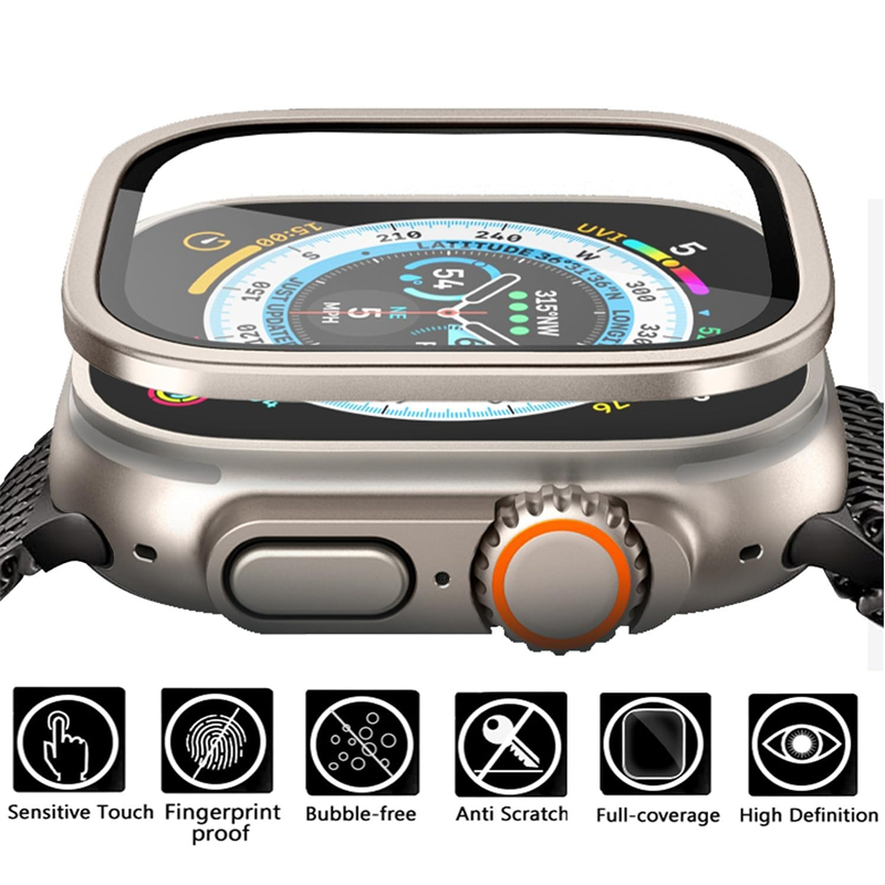 Watch Case Bumper - Boîtier en alliage d'aluminium + verre