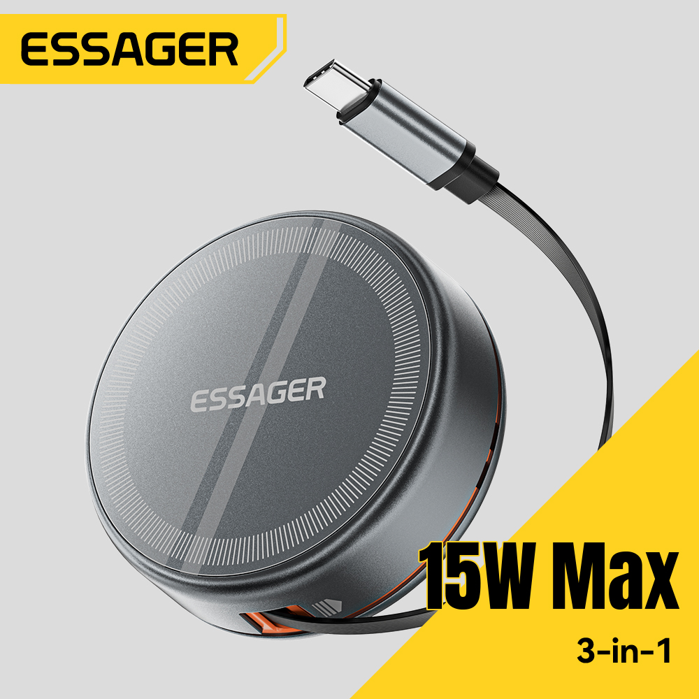 Smartwatch Ac - Essager 15W 3 en 1 chargeur