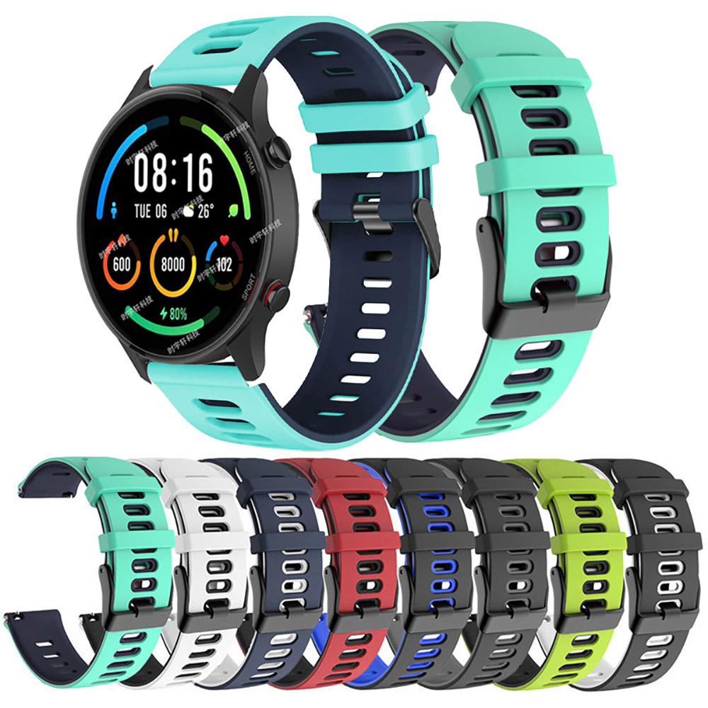 Xiaomi Smartwatch S3 Accessories - Bracelet de sport bicolore 22mm pour