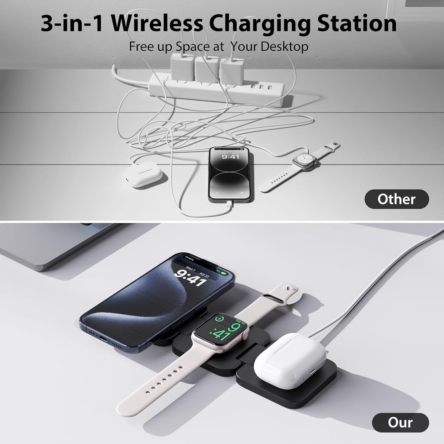 Chargeur sans fil rapide pliab - Smartwatch Ac avis et prix