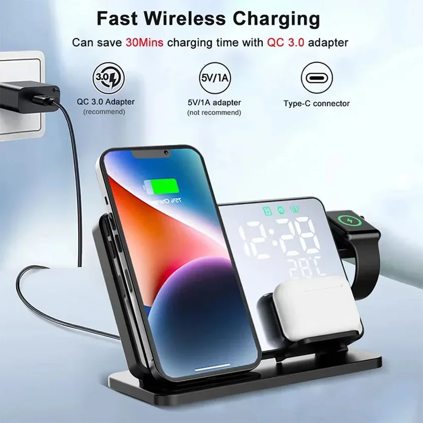 Support de réveil et chargeur  - Smartwatch Ac avis et prix