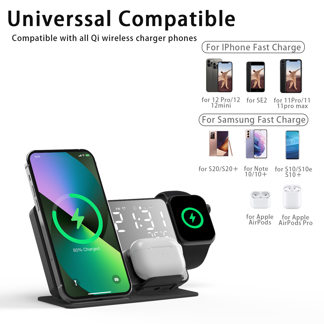 Station de charge sans fil 3 e - Wireless Charger Watch avis et prix