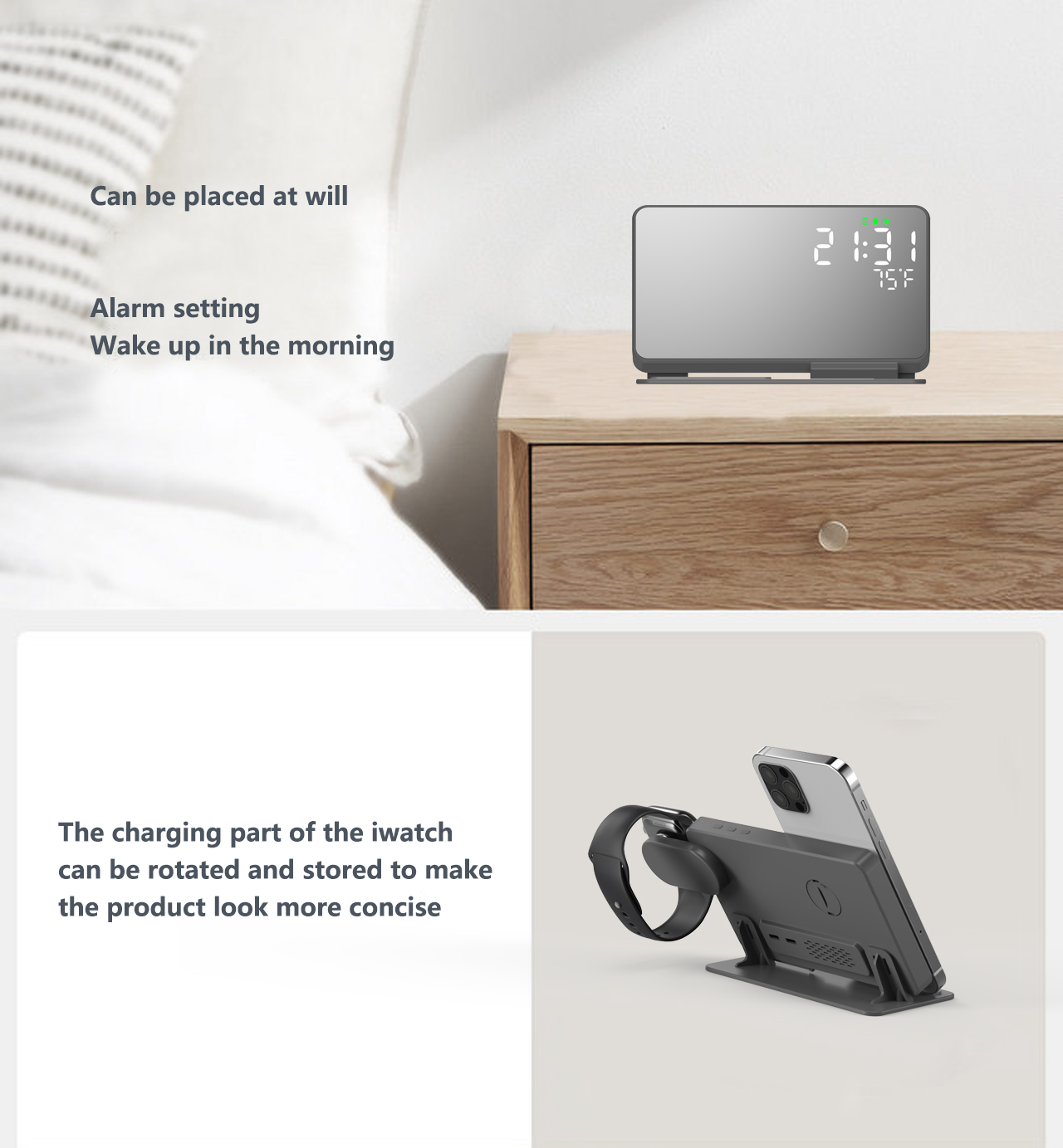 Station de charge sans fil 3 e - Wireless Charger Watch avis et prix