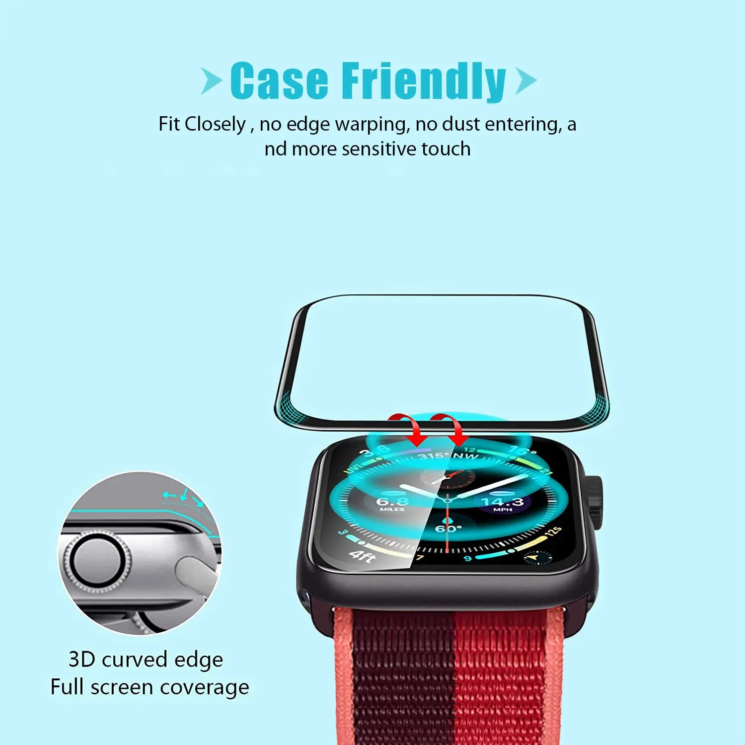Protecteur d'écran en film tre - Watch Case Bumper avis et prix