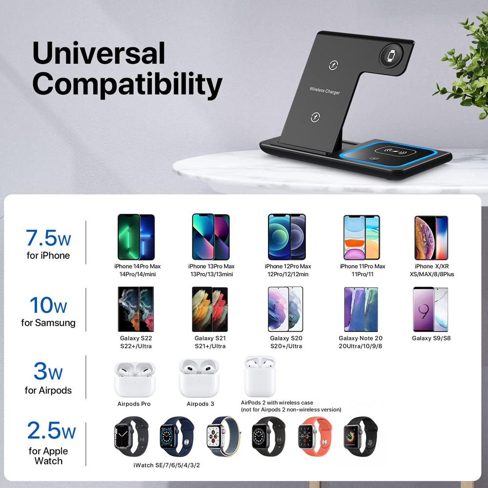 Support de chargeur sans fil 3 - Smartwatch Ac avis et prix
