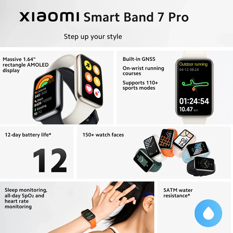 Xiaomi Smart Band 7 Pro 1.64 ' - Smartwatch Face avis et prix