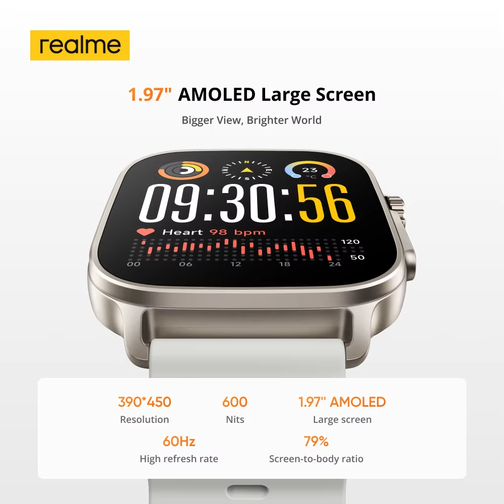Version mondiale realme montre - Smartwatch Face avis et prix