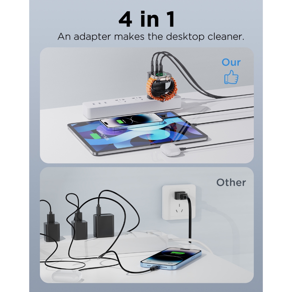 Oatsbasf-Adaptateur de chargeu - Wireless Charger Watch avis et prix